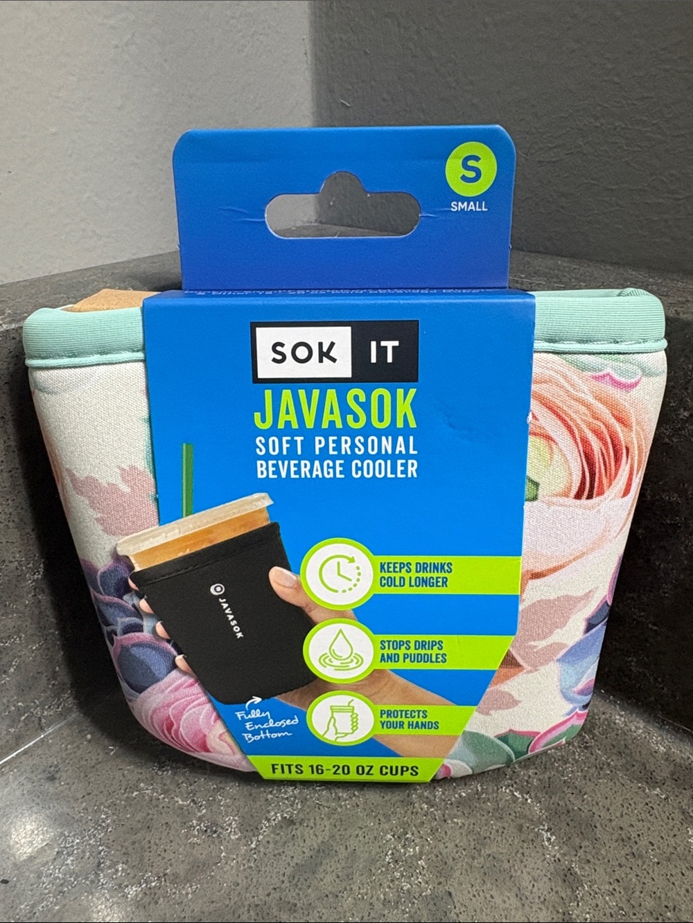 Javasok Soft Personal Beverage Cooler - Floral Mint